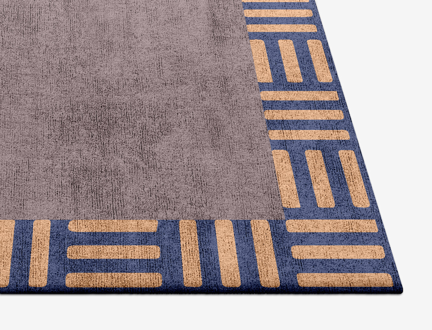 Limbus Geometric Square Hand Tufted Bamboo Silk Custom Rug by Rug Artisan