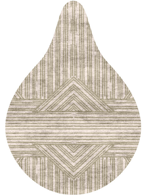 Linen Batik Drop Hand Knotted Bamboo Silk Custom Rug by Rug Artisan