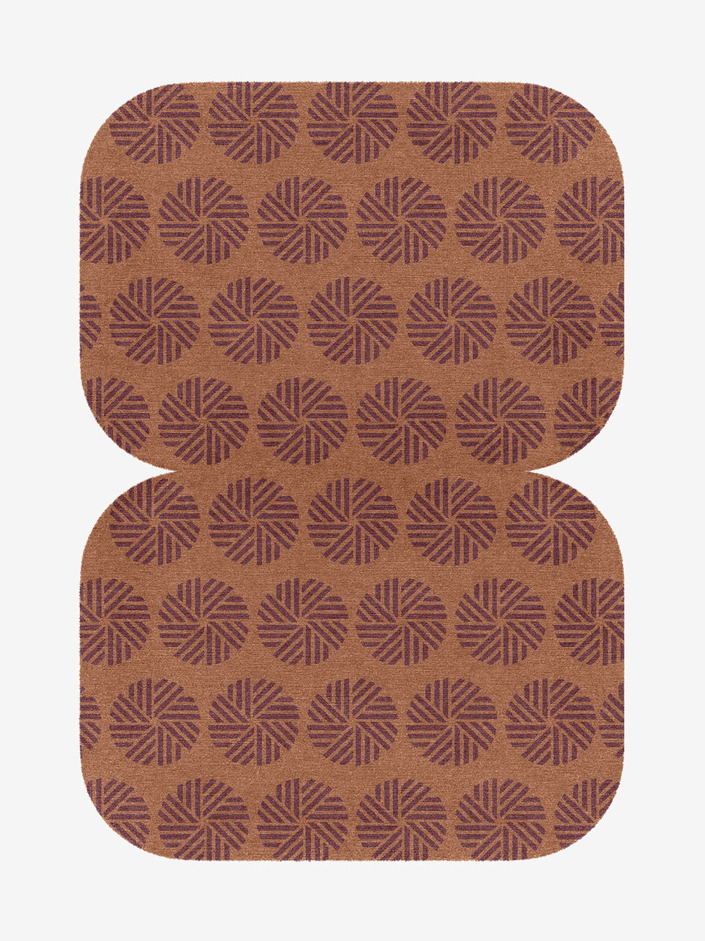 Lines Modern Geometrics Eight Hand Knotted Tibetan Wool Custom Rug by Rug Artisan