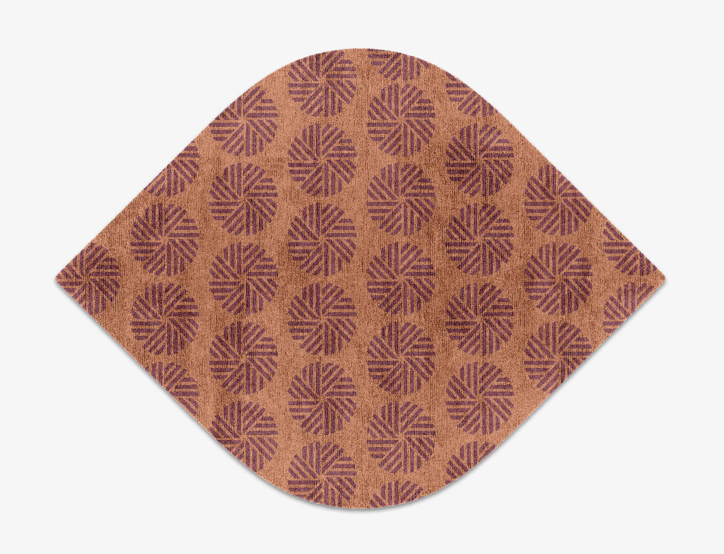 Lines Modern Geometrics Ogee Hand Knotted Bamboo Silk Custom Rug by Rug Artisan