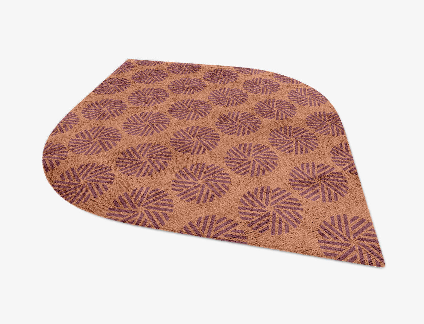 Lines Modern Geometrics Ogee Hand Knotted Bamboo Silk Custom Rug by Rug Artisan