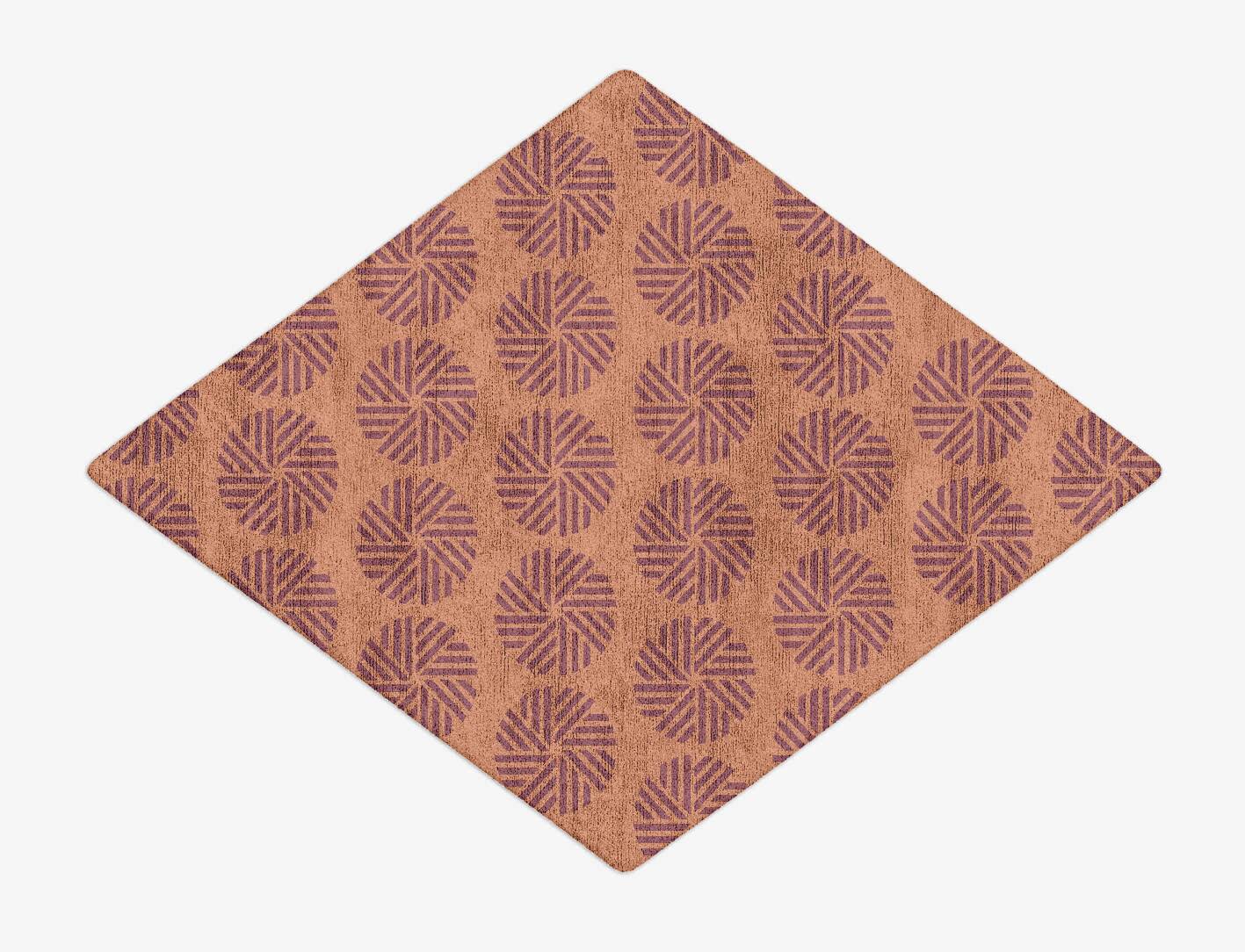 Lines Modern Geometrics Diamond Hand Tufted Bamboo Silk Custom Rug by Rug Artisan