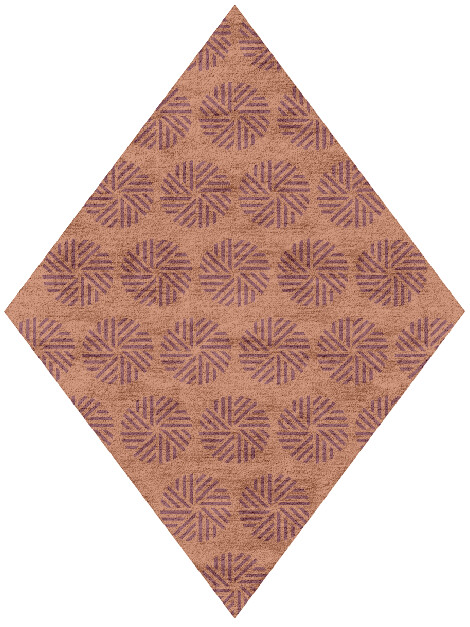Lines Modern Geometrics Diamond Hand Tufted Bamboo Silk Custom Rug by Rug Artisan