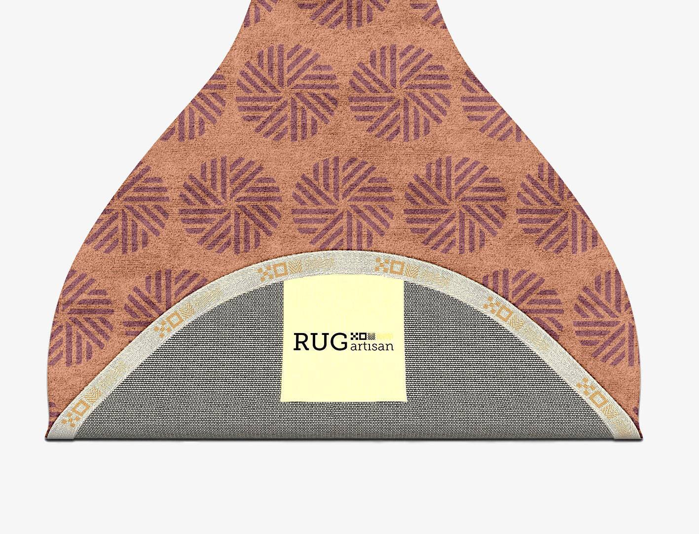 Lines Modern Geometrics Drop Hand Tufted Bamboo Silk Custom Rug by Rug Artisan