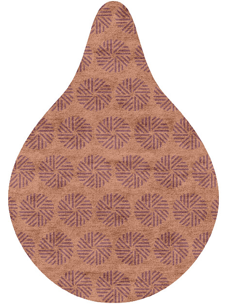 Lines Modern Geometrics Drop Hand Tufted Bamboo Silk Custom Rug by Rug Artisan