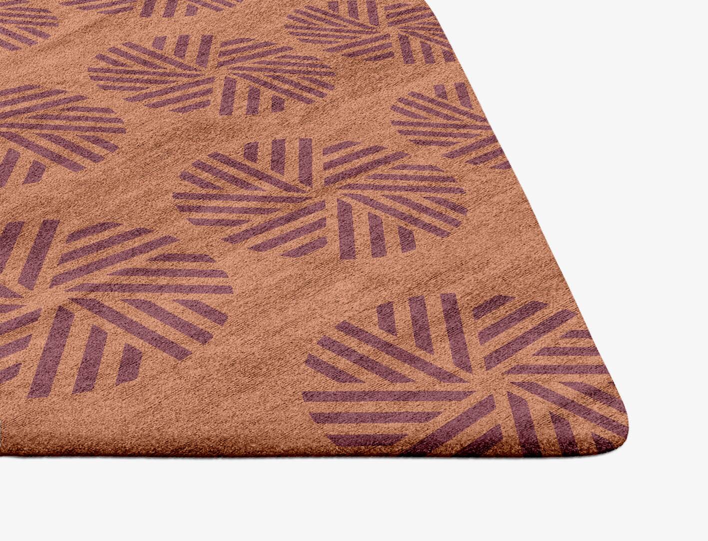 Lines Modern Geometrics Ogee Hand Tufted Bamboo Silk Custom Rug by Rug Artisan