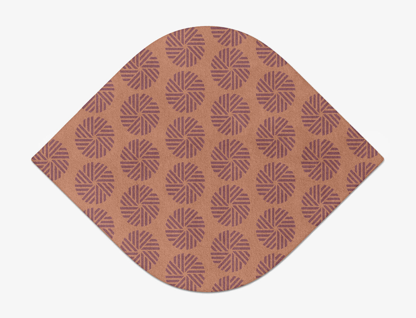 Lines Modern Geometrics Ogee Hand Tufted Pure Wool Custom Rug by Rug Artisan