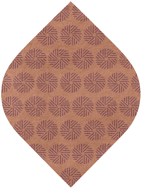 Lines Modern Geometrics Ogee Hand Tufted Pure Wool Custom Rug by Rug Artisan