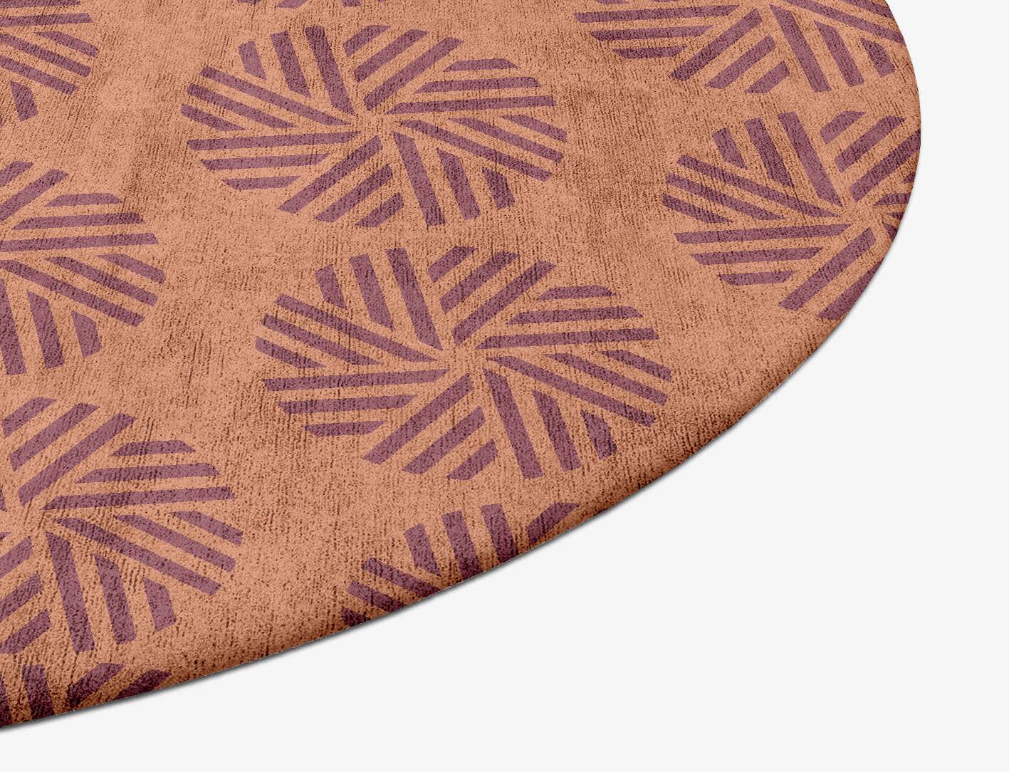 Lines Modern Geometrics Oval Hand Tufted Bamboo Silk Custom Rug by Rug Artisan