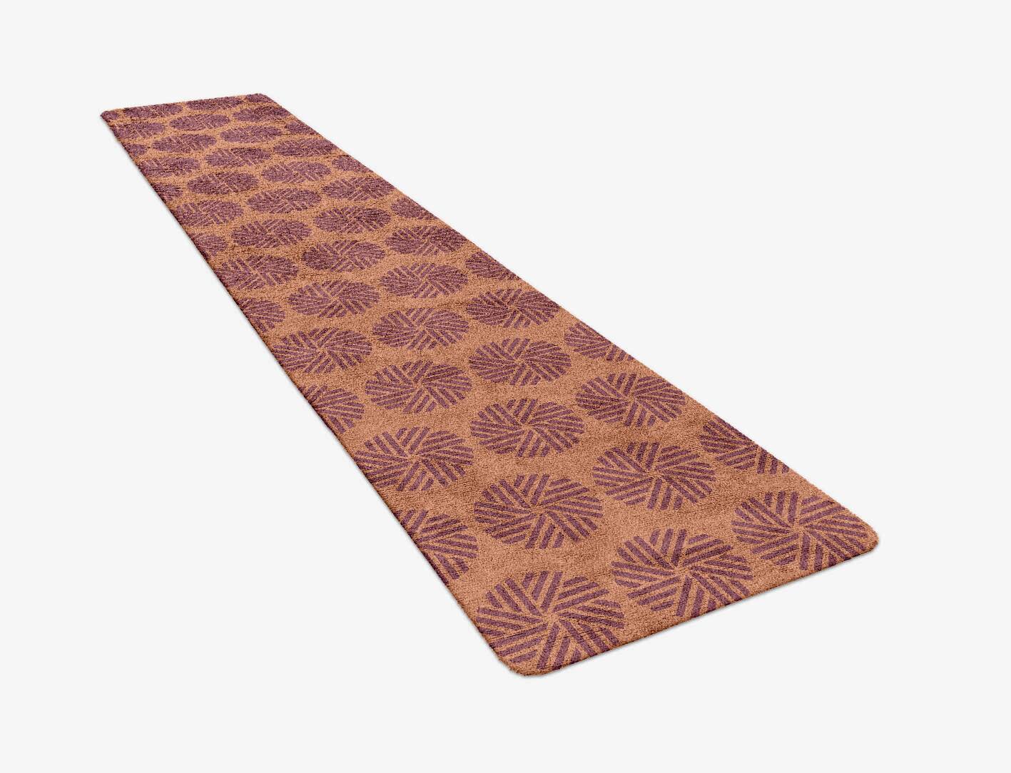 Lines Modern Geometrics Runner Hand Tufted Bamboo Silk Custom Rug by Rug Artisan