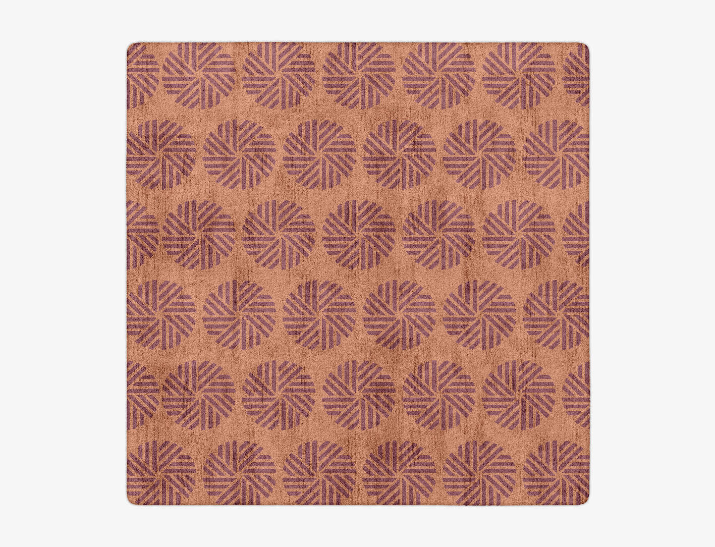 Lines Modern Geometrics Square Hand Tufted Bamboo Silk Custom Rug by Rug Artisan
