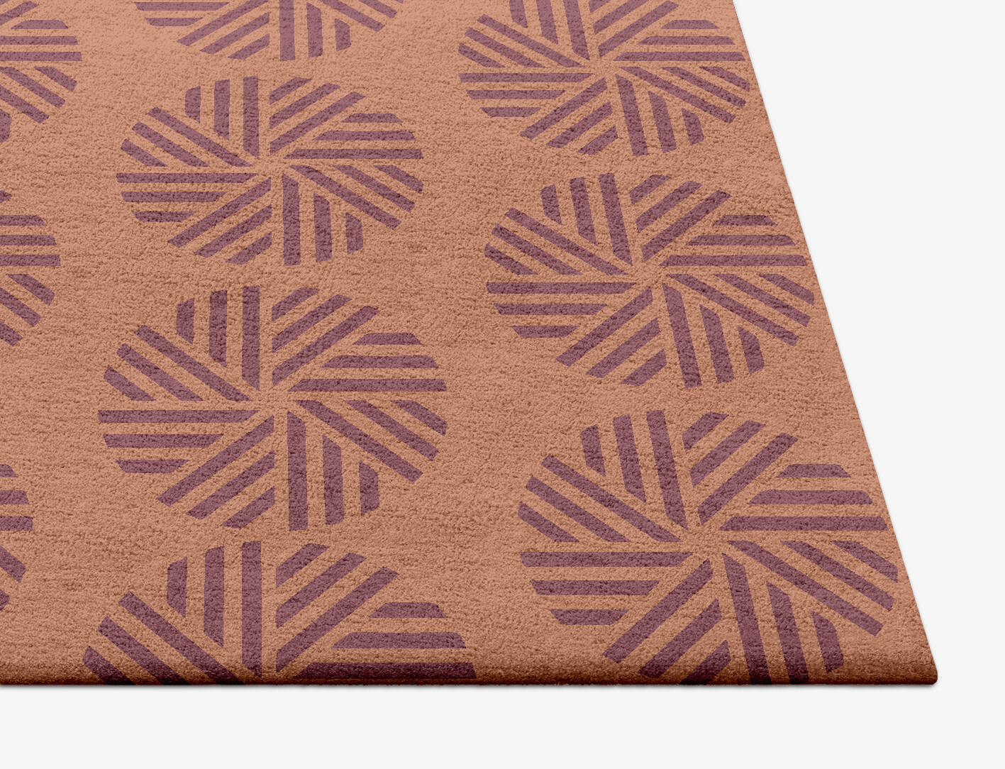 Lines Modern Geometrics Square Hand Tufted Pure Wool Custom Rug by Rug Artisan