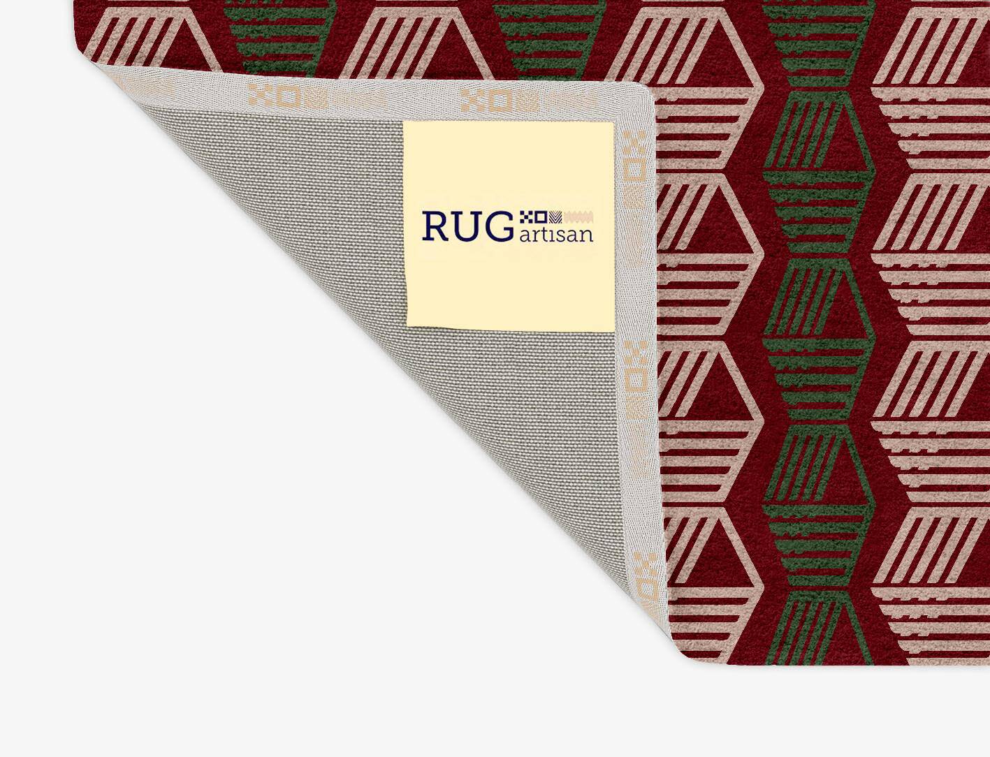 Links Modern Geometrics Rectangle Hand Tufted Pure Wool Custom Rug by Rug Artisan