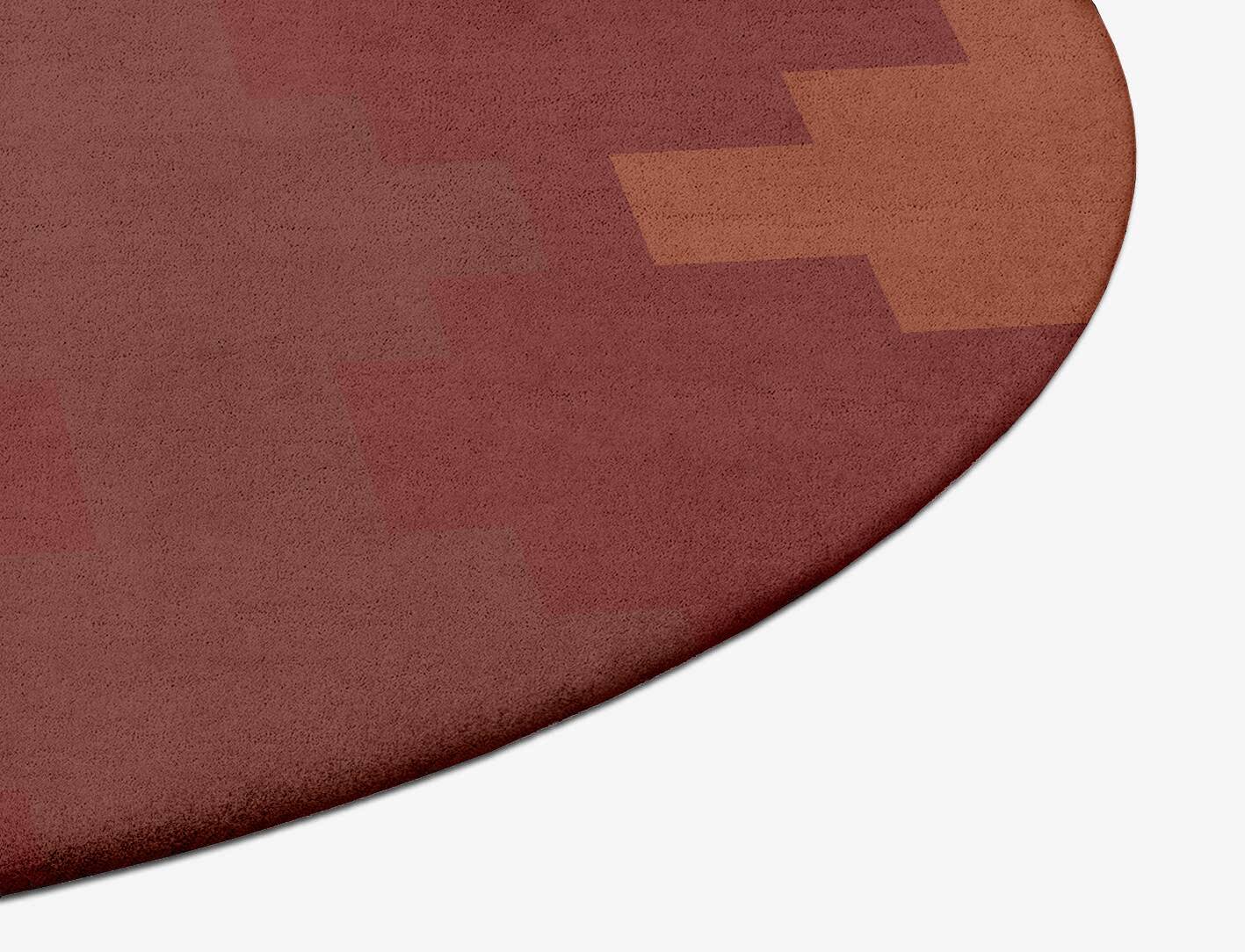 Linon Geometric Oval Hand Tufted Pure Wool Custom Rug by Rug Artisan