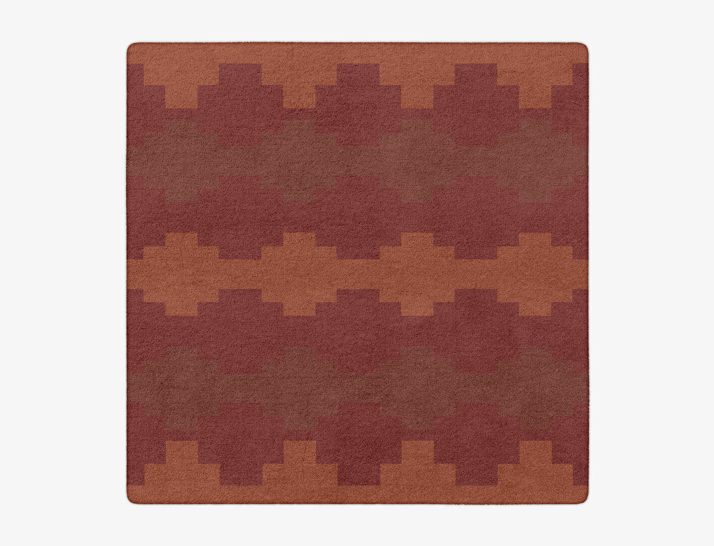 Linon Geometric Square Hand Tufted Pure Wool Custom Rug by Rug Artisan