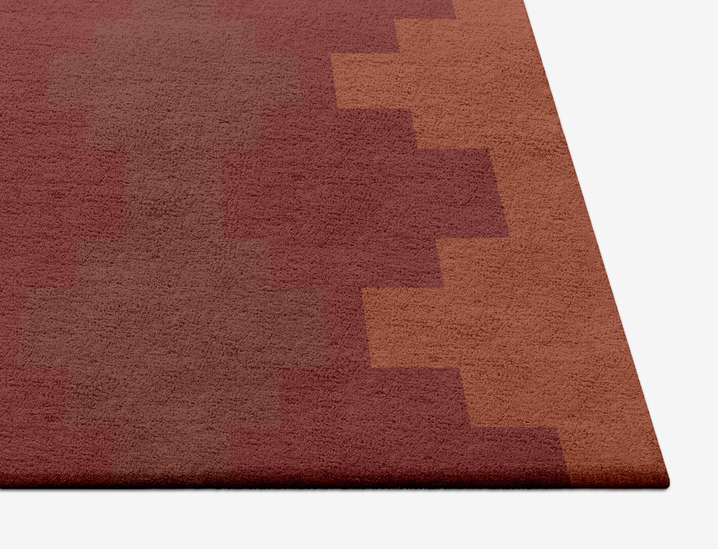 Linon Geometric Square Hand Tufted Pure Wool Custom Rug by Rug Artisan