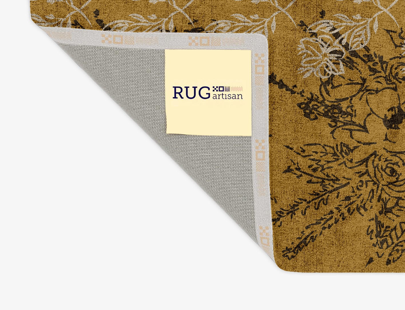 Litho Floral Rectangle Hand Tufted Bamboo Silk Custom Rug by Rug Artisan