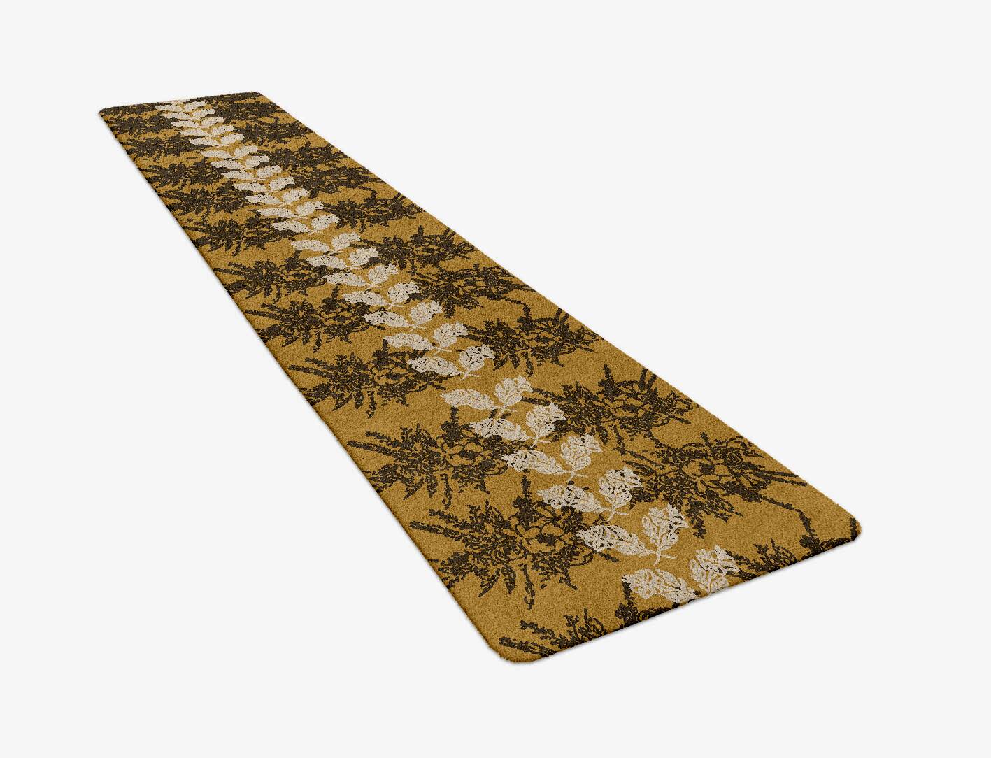 Litho Floral Runner Hand Tufted Pure Wool Custom Rug by Rug Artisan