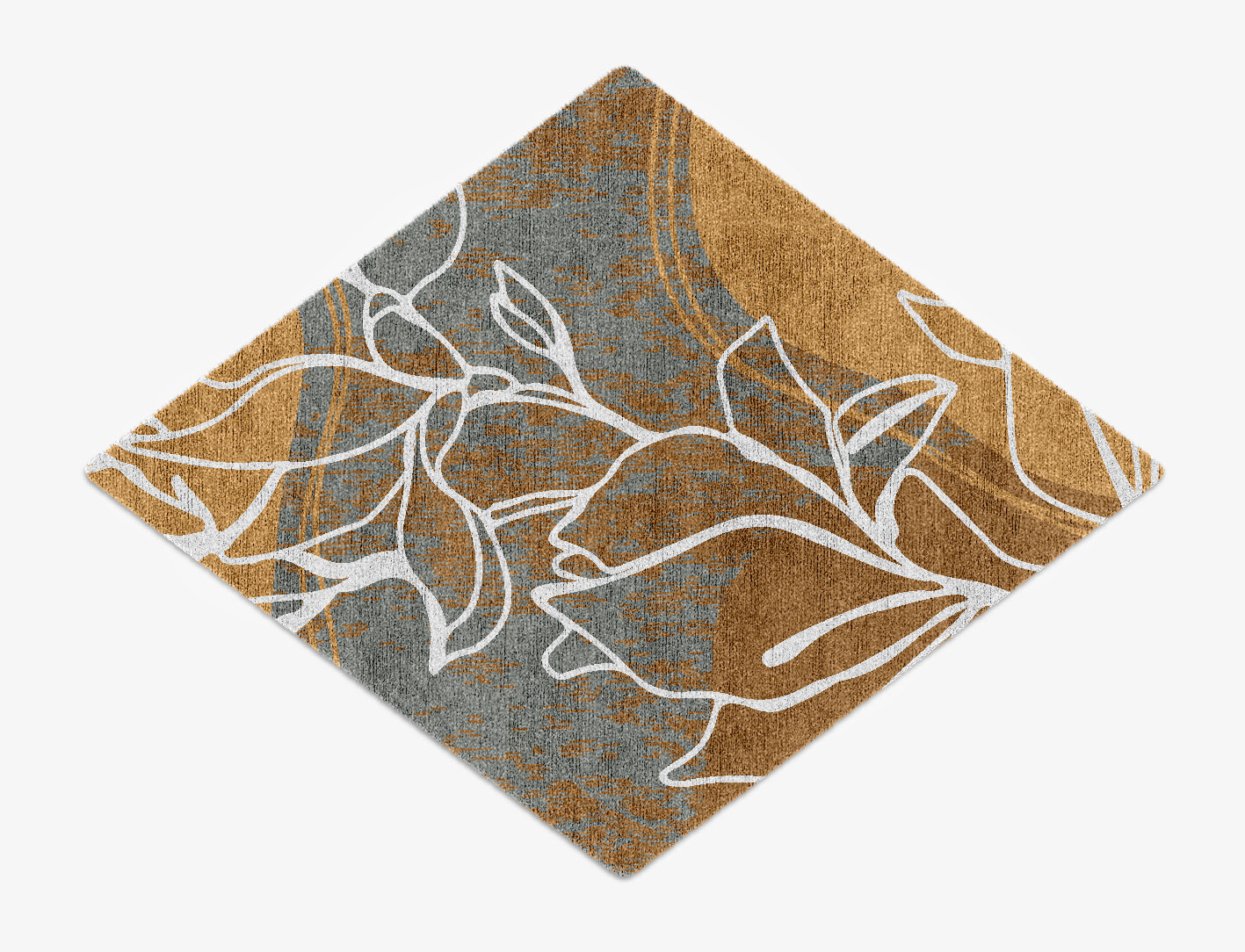 Longiflorum Field of Flowers Diamond Hand Knotted Bamboo Silk Custom Rug by Rug Artisan