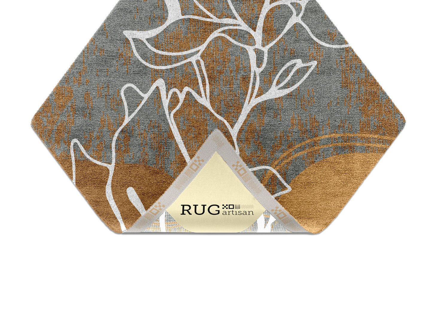 Longiflorum Field of Flowers Diamond Hand Knotted Bamboo Silk Custom Rug by Rug Artisan