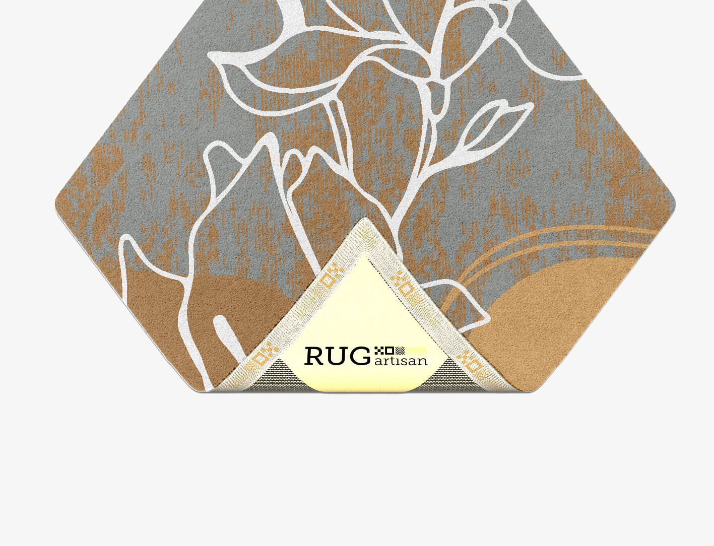 Longiflorum Field of Flowers Diamond Hand Tufted Pure Wool Custom Rug by Rug Artisan