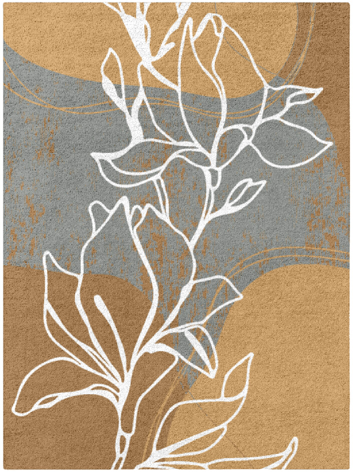 Longiflorum Field of Flowers Rectangle Hand Tufted Pure Wool Custom Rug by Rug Artisan