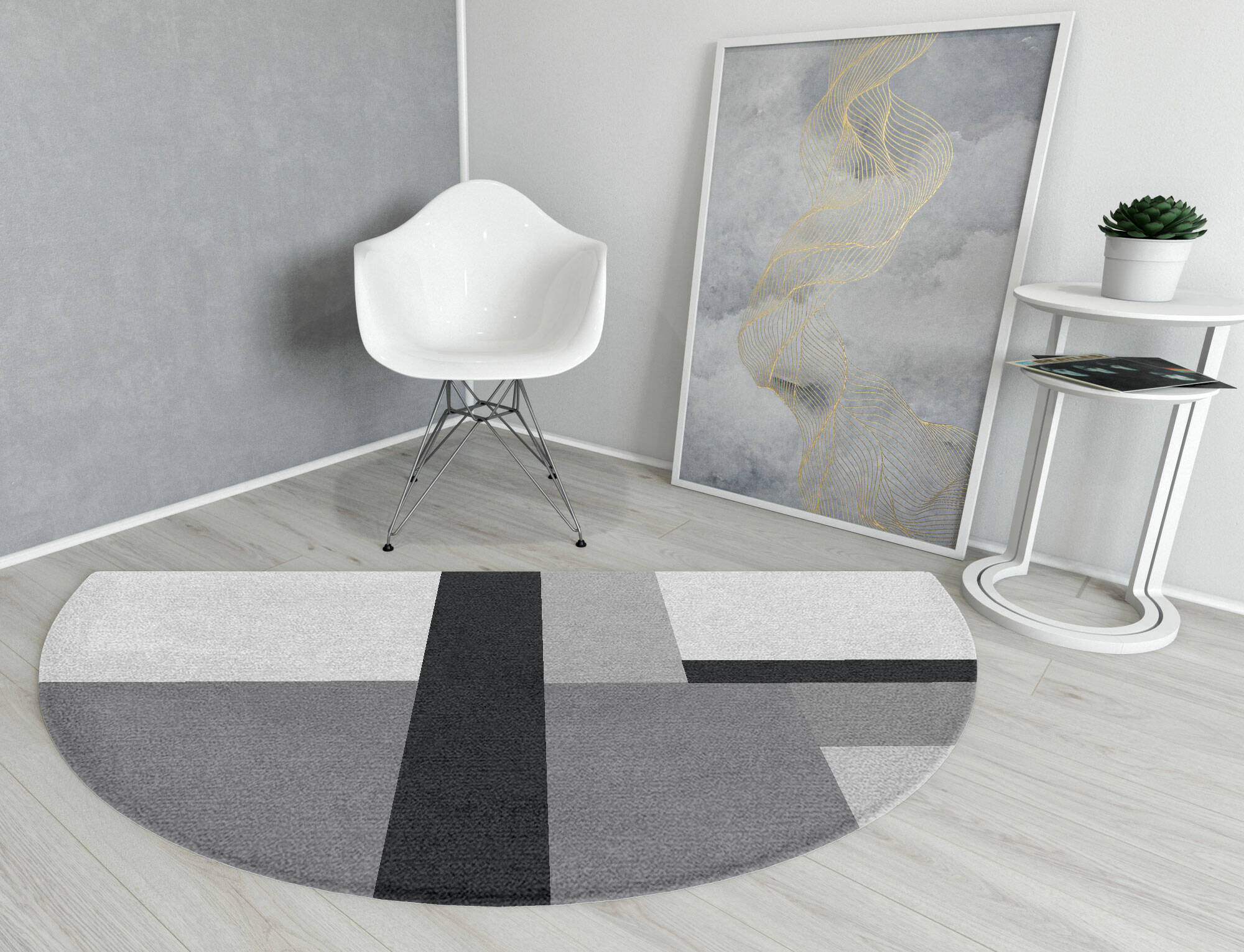 Lorn  Halfmoon Hand Knotted Tibetan Wool Custom Rug by Rug Artisan