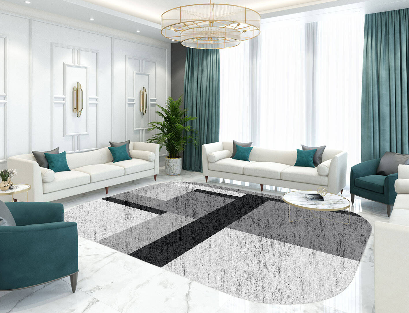 Lorn  Oblong Hand Knotted Bamboo Silk Custom Rug by Rug Artisan