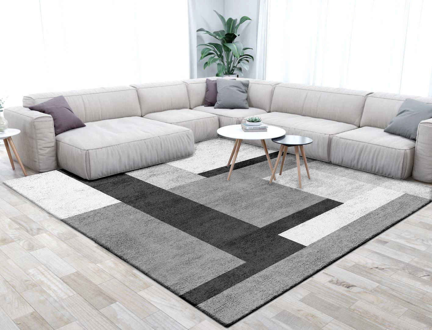Lorn  Square Hand Tufted Bamboo Silk Custom Rug by Rug Artisan