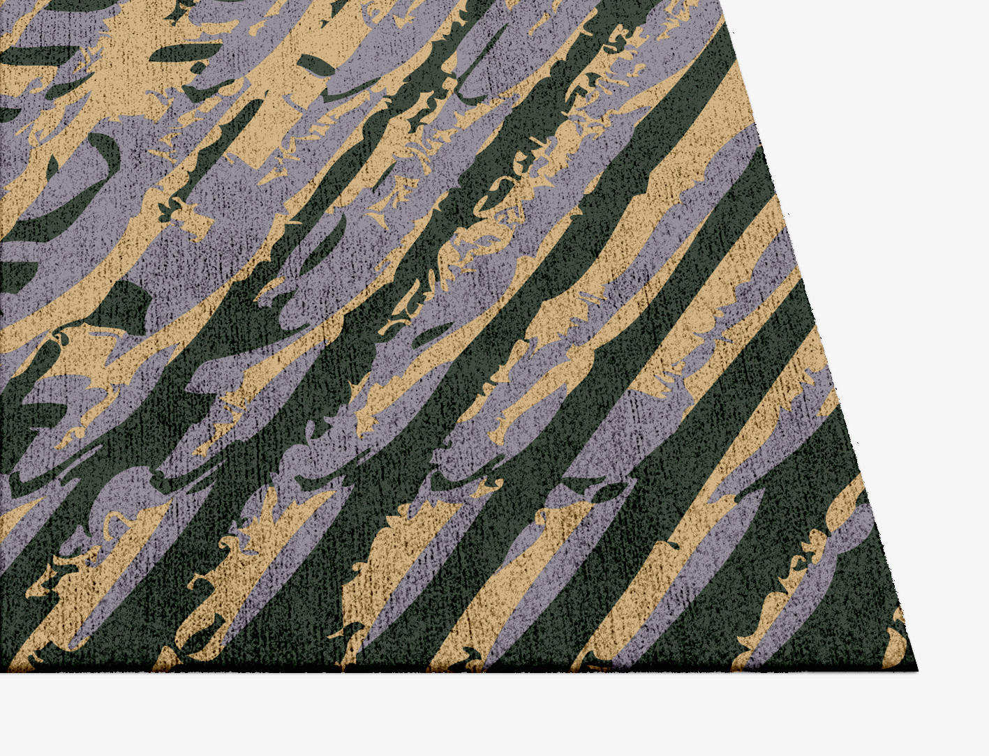 Louvre Abstract Square Hand Knotted Bamboo Silk Custom Rug by Rug Artisan