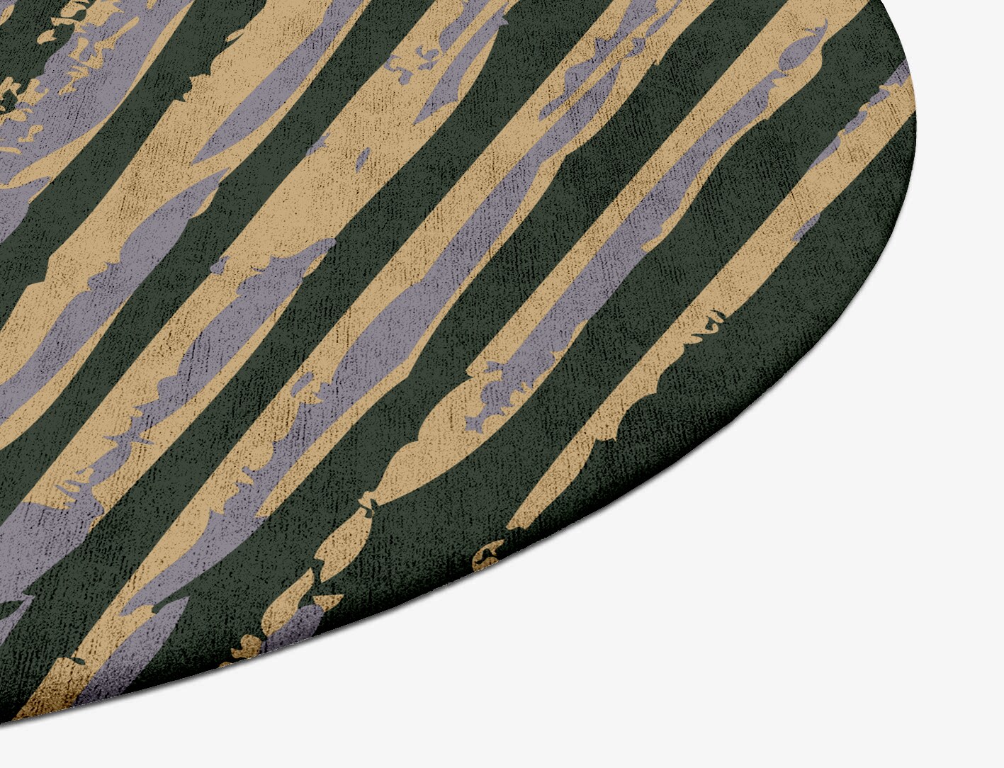 Louvre Abstract Oval Hand Tufted Bamboo Silk Custom Rug by Rug Artisan