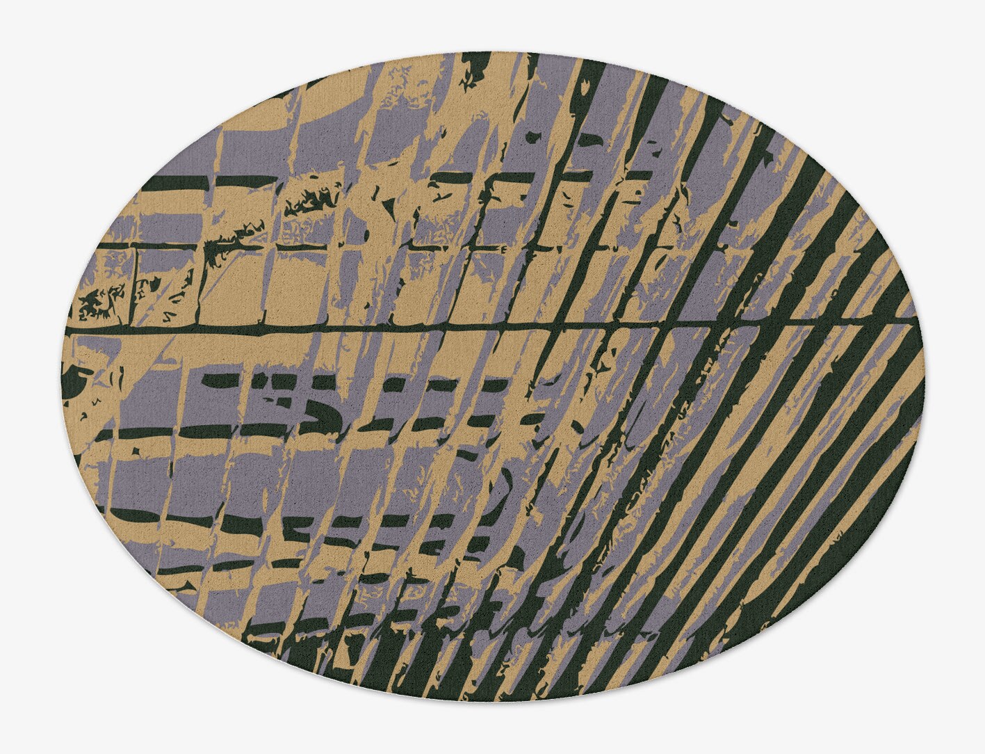 Louvre Abstract Oval Hand Tufted Pure Wool Custom Rug by Rug Artisan