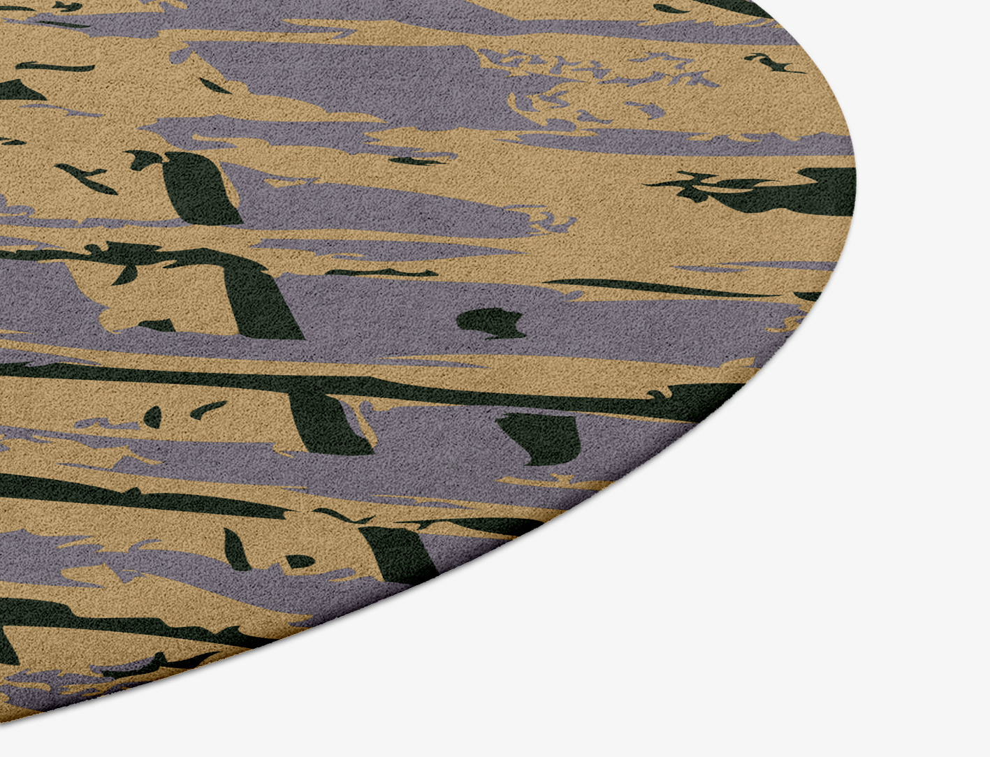 Louvre Abstract Round Hand Tufted Pure Wool Custom Rug by Rug Artisan