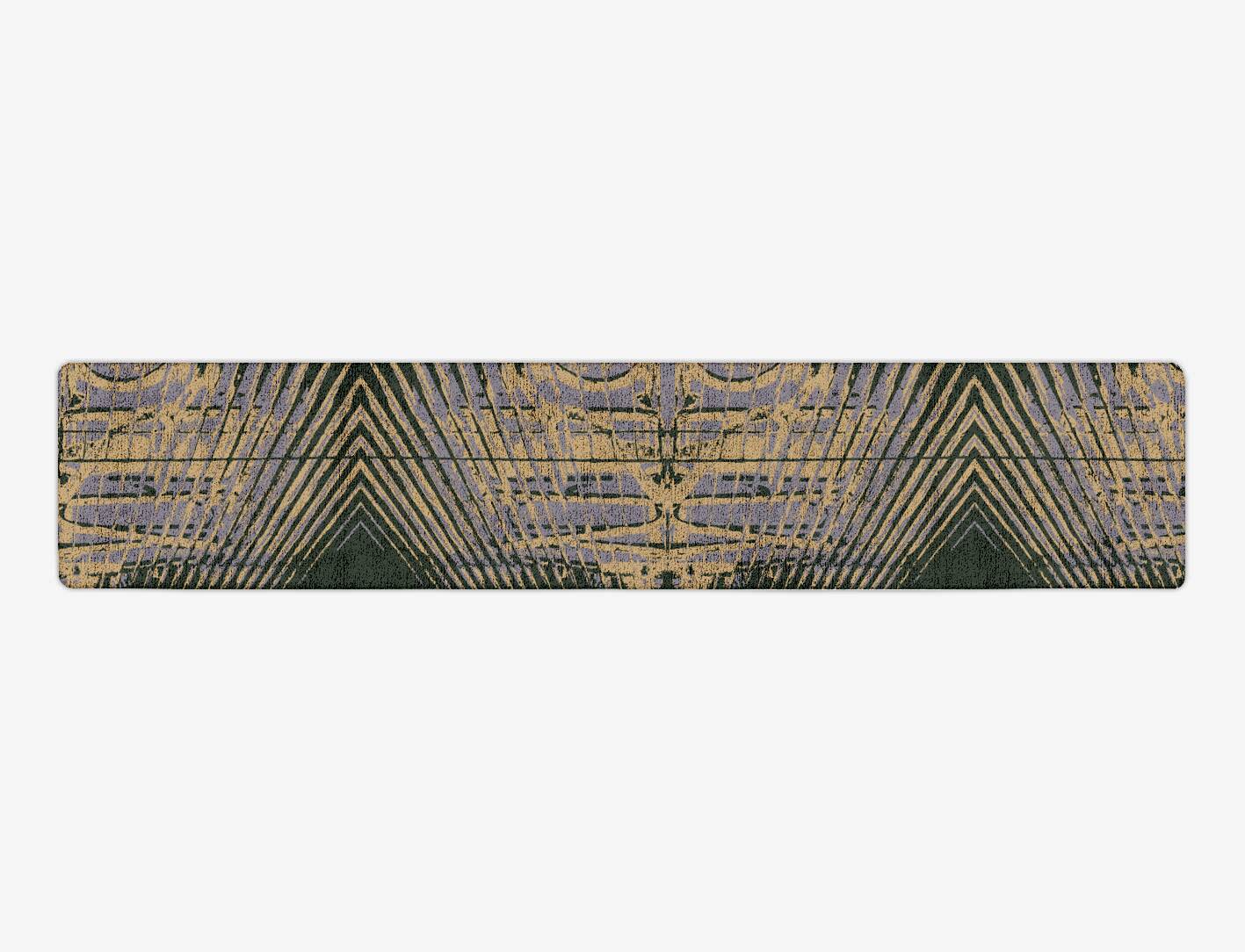 Louvre Abstract Runner Hand Tufted Bamboo Silk Custom Rug by Rug Artisan