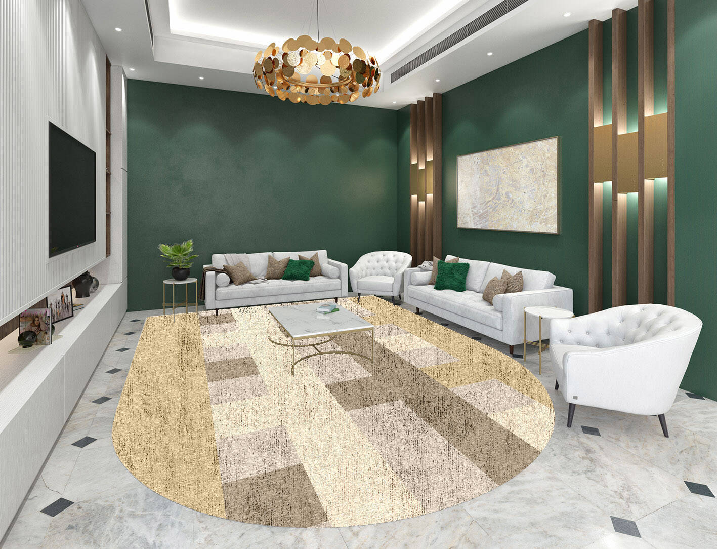 Lovat  Arch Hand Knotted Bamboo Silk Custom Rug by Rug Artisan