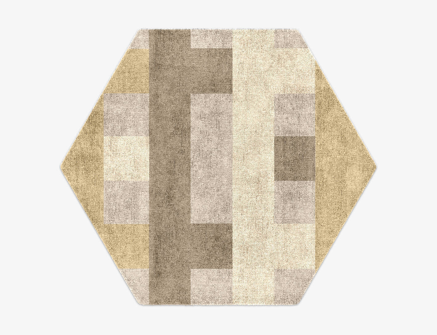 Lovat  Hexagon Hand Knotted Bamboo Silk Custom Rug by Rug Artisan