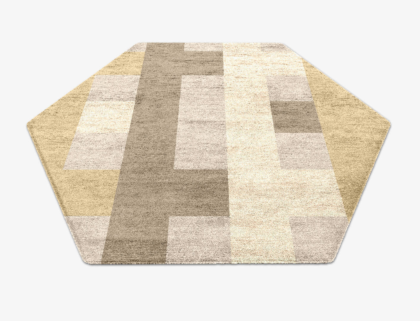 Lovat  Hexagon Hand Knotted Bamboo Silk Custom Rug by Rug Artisan
