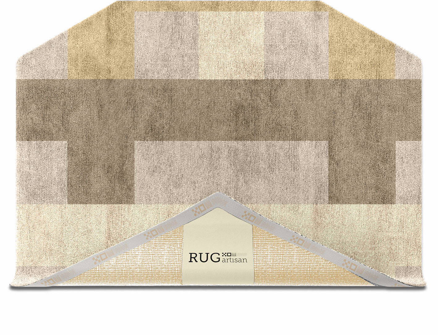 Lovat  Hexagon Hand Knotted Bamboo Silk Custom Rug by Rug Artisan