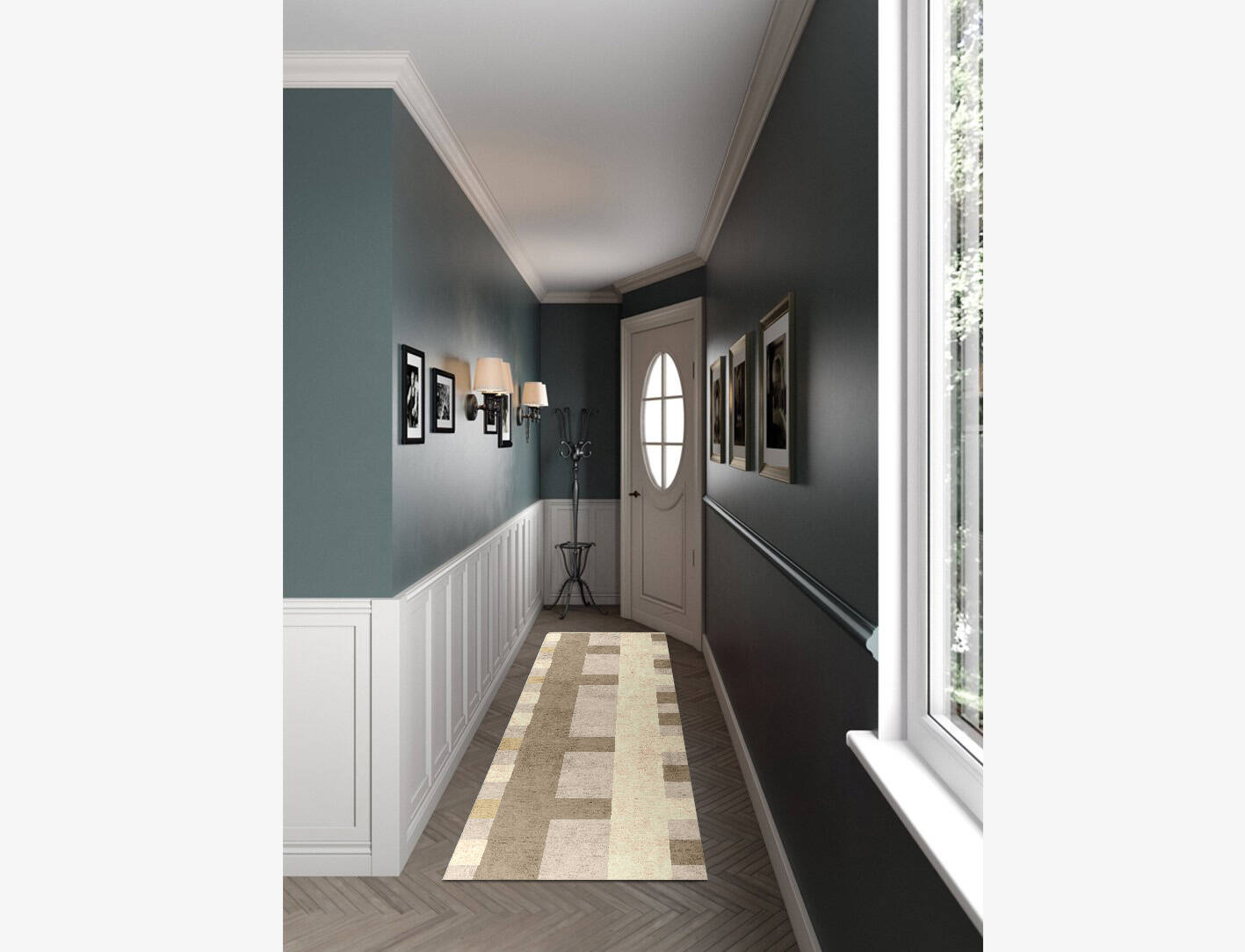 Lovat  Runner Hand Knotted Bamboo Silk Custom Rug by Rug Artisan