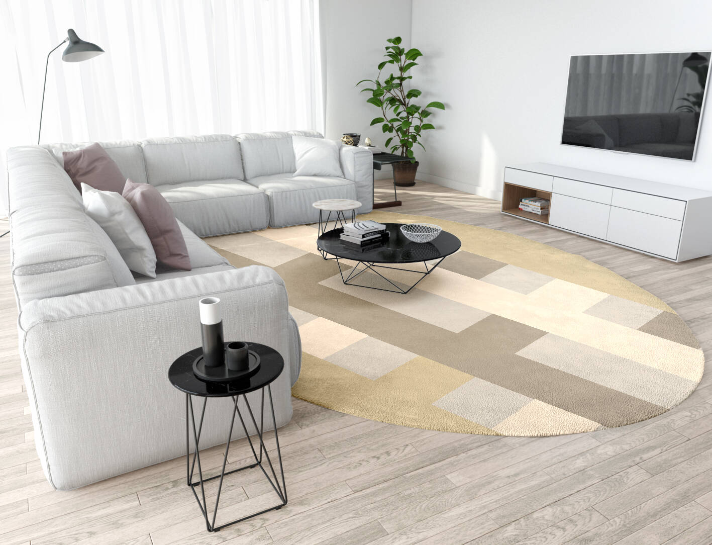 Lovat  Oval Hand Tufted Pure Wool Custom Rug by Rug Artisan