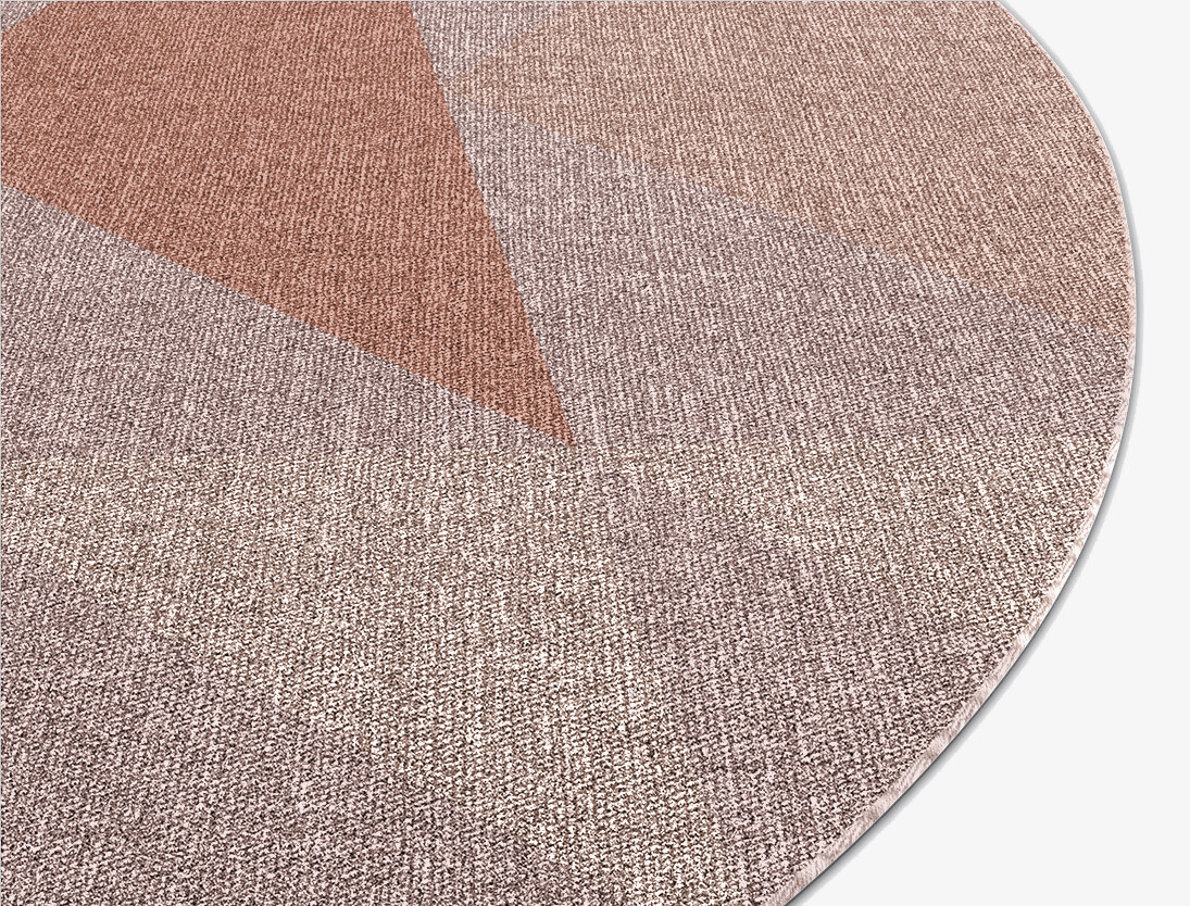 Lucent Minimalist Oval Flatweave New Zealand Wool Custom Rug by Rug Artisan