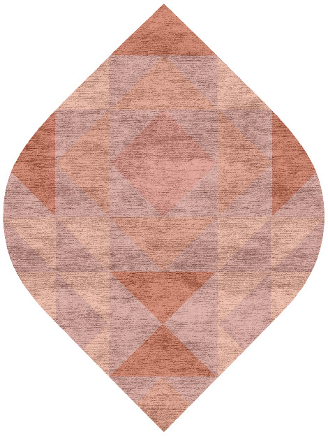 Lucent Minimalist Ogee Hand Knotted Bamboo Silk Custom Rug by Rug Artisan