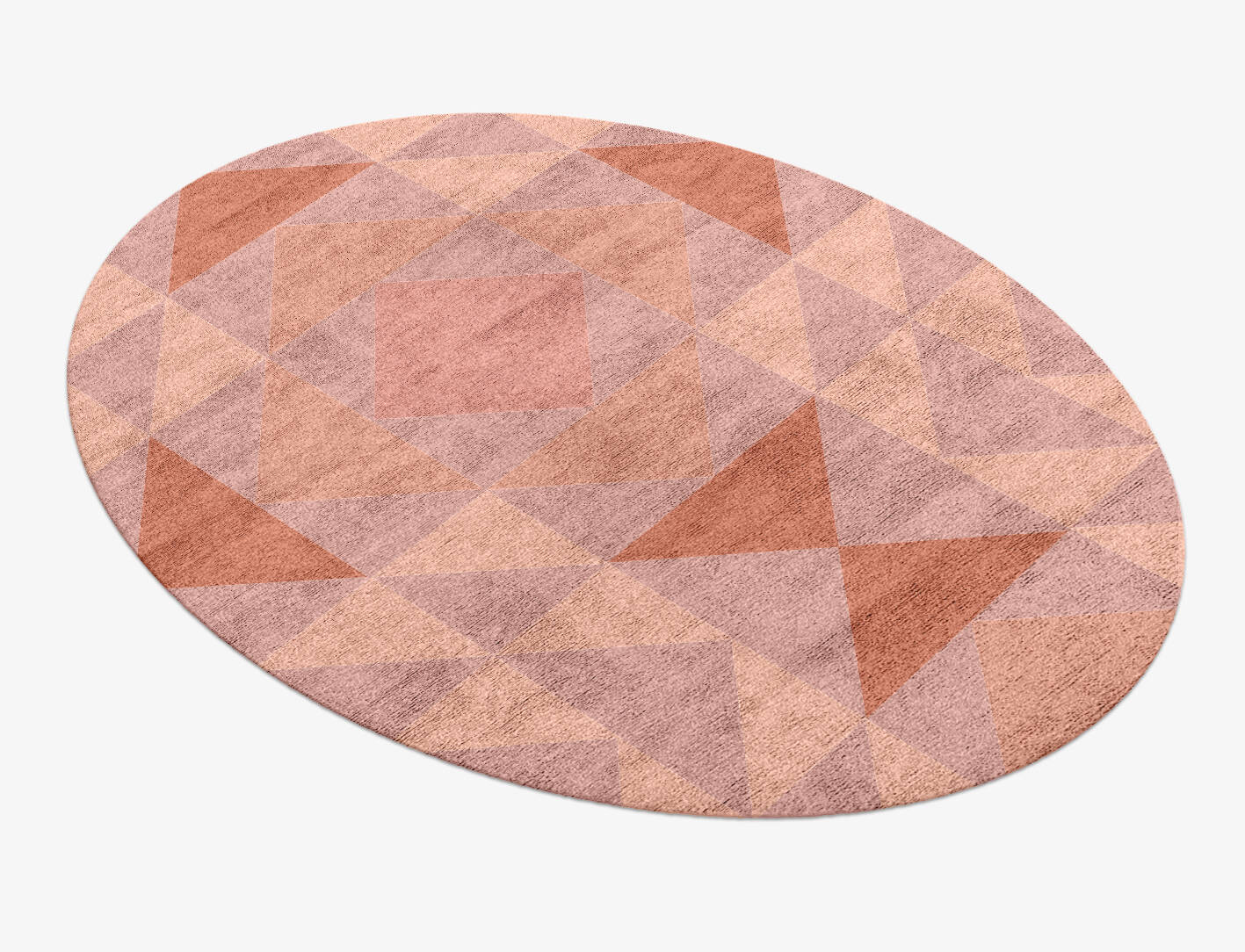 Lucent Minimalist Oval Hand Knotted Bamboo Silk Custom Rug by Rug Artisan