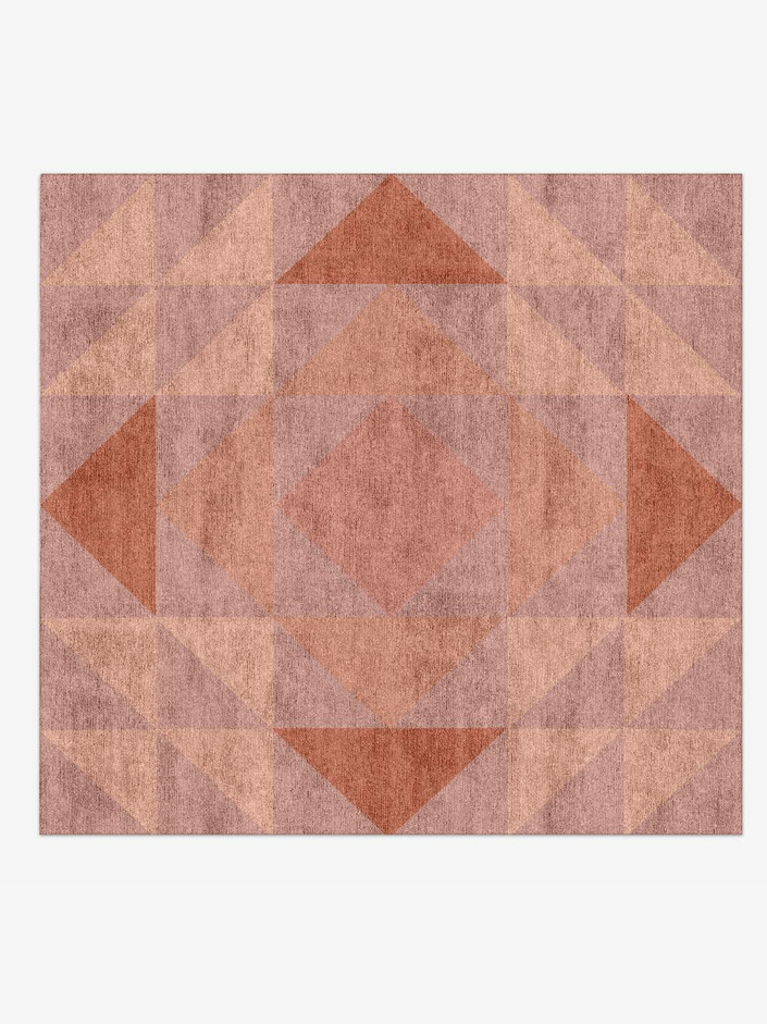 Lucent Minimalist Square Hand Knotted Bamboo Silk Custom Rug by Rug Artisan