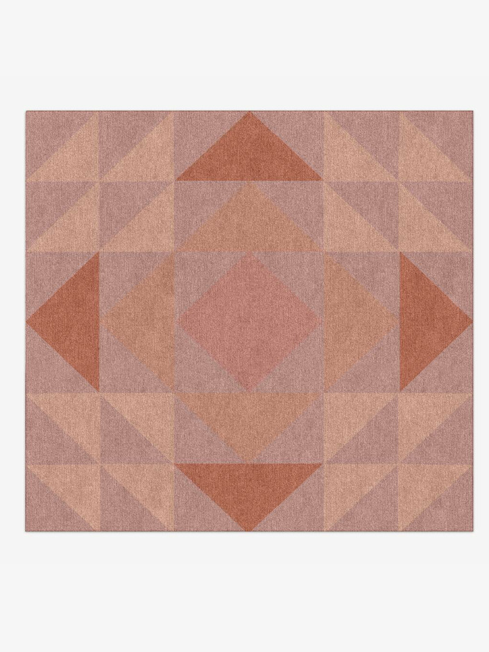 Lucent Minimalist Square Hand Knotted Tibetan Wool Custom Rug by Rug Artisan