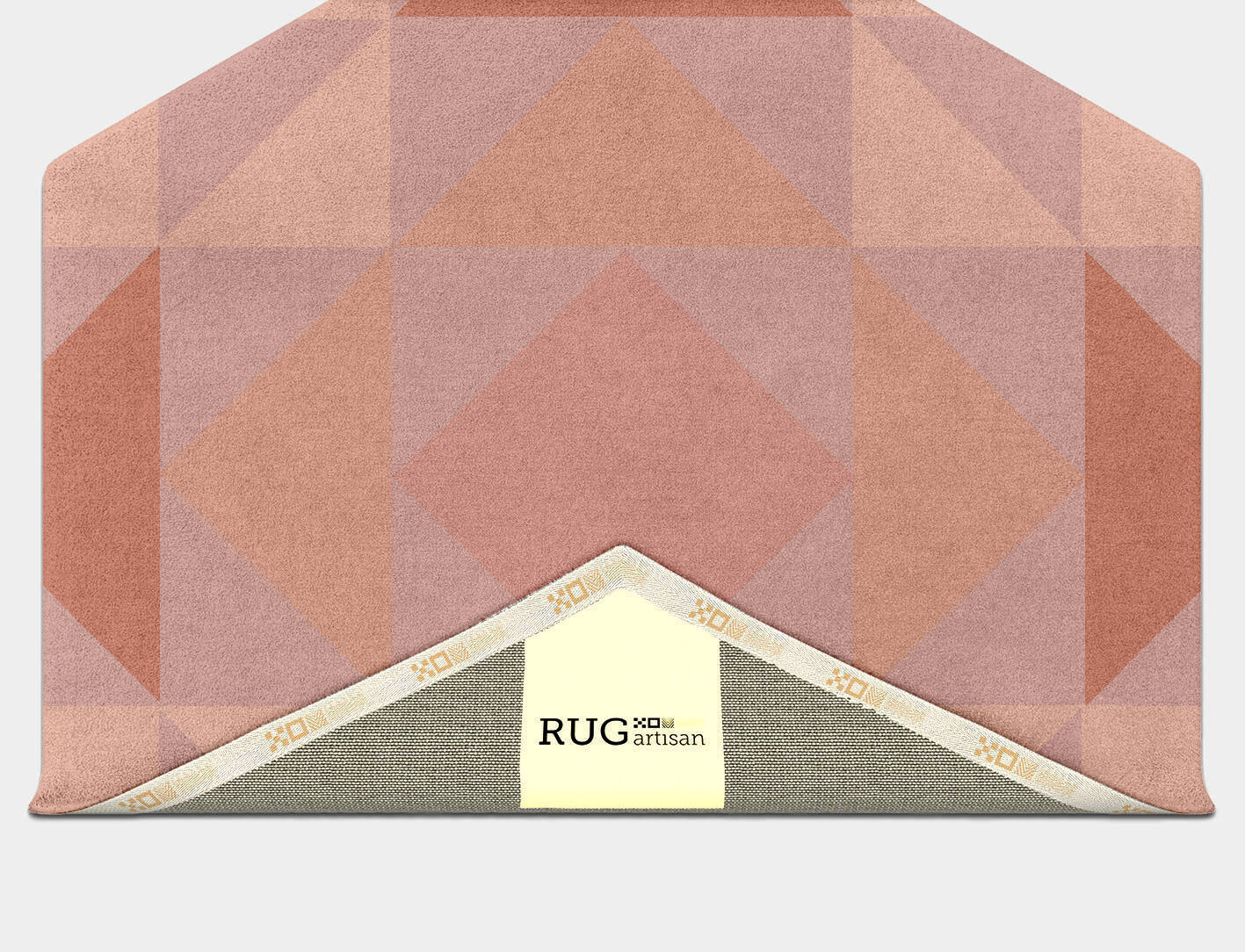 Lucent Minimalist Hexagon Hand Tufted Pure Wool Custom Rug by Rug Artisan