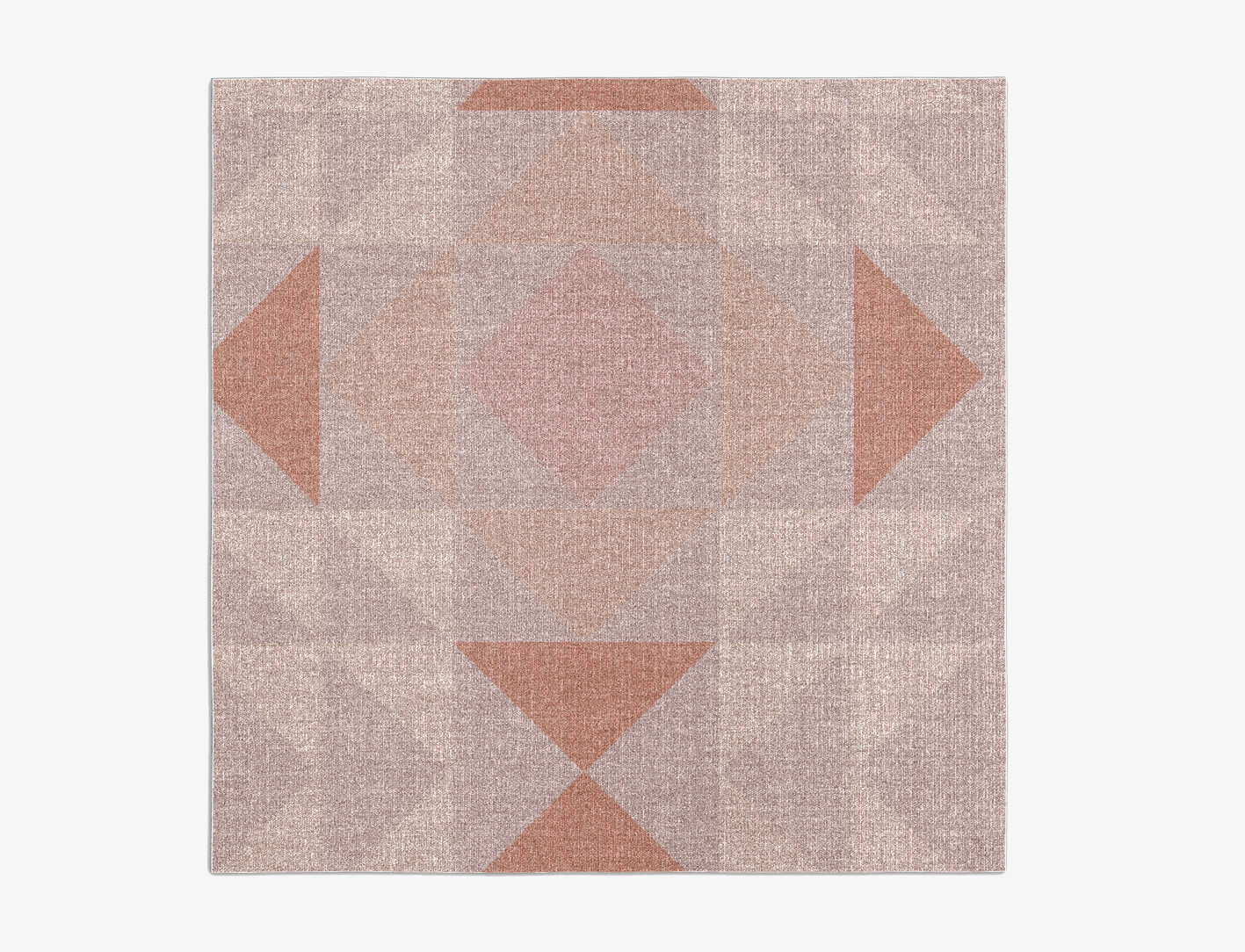 Lucent Minimalist Square Outdoor Recycled Yarn Custom Rug by Rug Artisan
