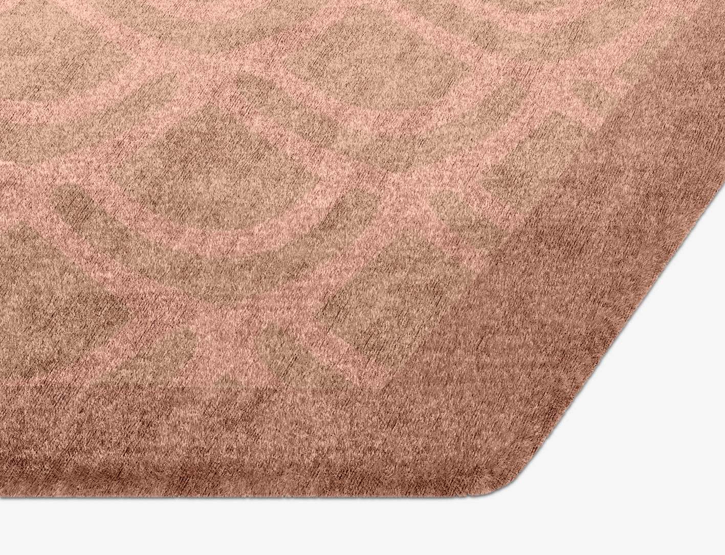 Lumos Geometric Hexagon Hand Knotted Bamboo Silk Custom Rug by Rug Artisan