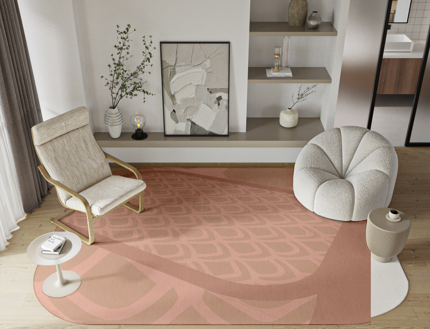 Lumos Geometric Oblong Hand Knotted Tibetan Wool Custom Rug by Rug Artisan