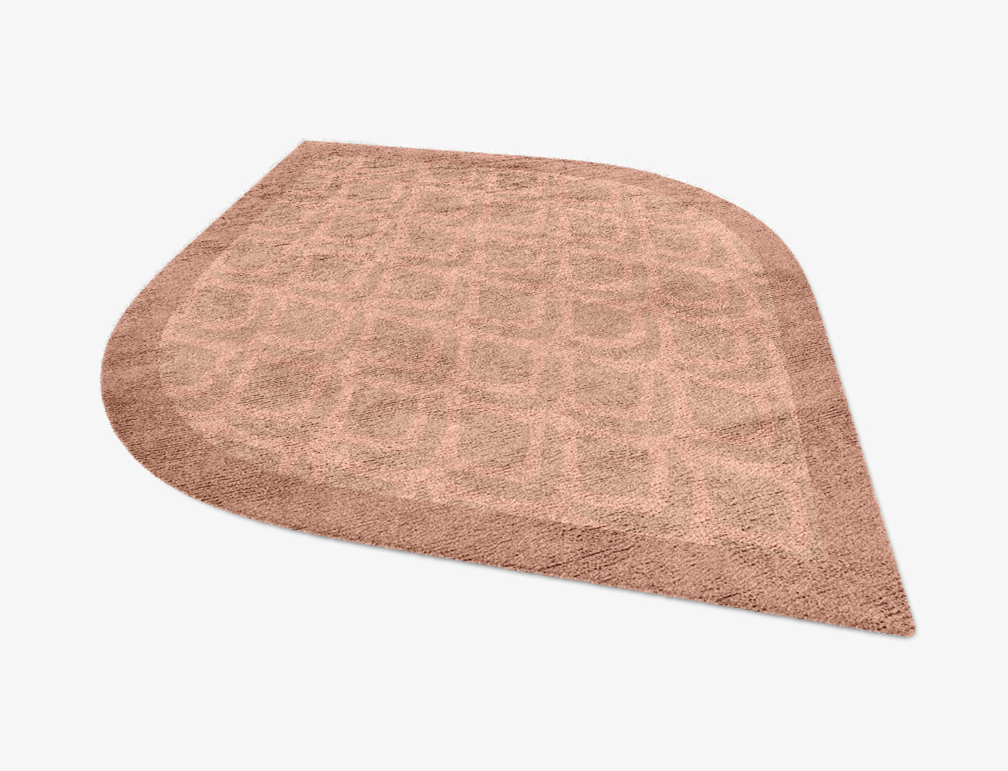 Lumos Geometric Ogee Hand Knotted Bamboo Silk Custom Rug by Rug Artisan